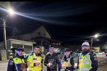 Dezastru evitat la Vladesti Un individ cu o alcoolemie mare oprit de politisti inainte de o possibila tragedie