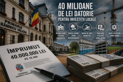 Imprumut de 40 de milioane de lei pentru Ramnicu Valcea Oraul va fi indatorat timp de 10 ani