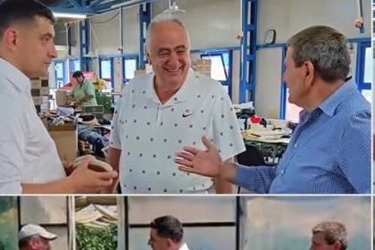 George Simion impreuna cu Nicolae Mindrescu in sudul Valcii Mesaj puternic de sprijin pentru antreprenorii si producatorii locali