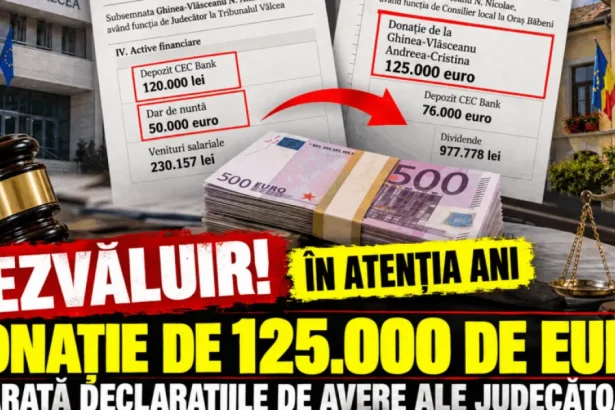 ANI verifică o donație de 125.000 € a judecătoarei Ghinea-Vlăsceanu și a soțului